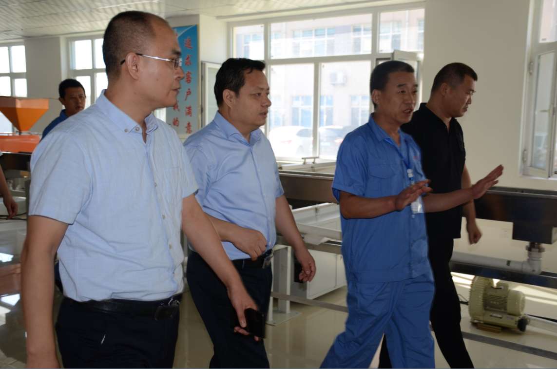 The leaders of the county party committee visited the company and guided the work